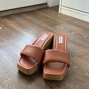 Steve Madden Leather Studded Platform Sandals